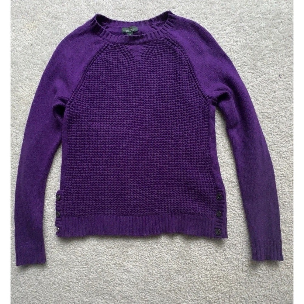 Ralph Lauren LRL Jeans Co Long Sleeve Sweater  Pullover Top Elderberry Size M